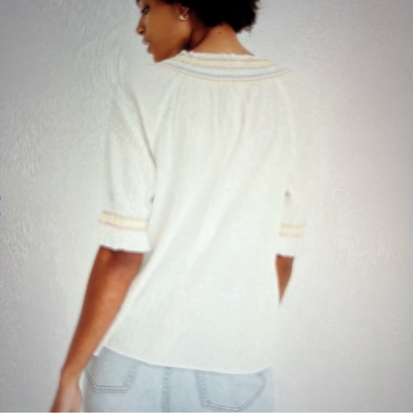 Madewell peasant style smock top shirt - Picture 7 of 12